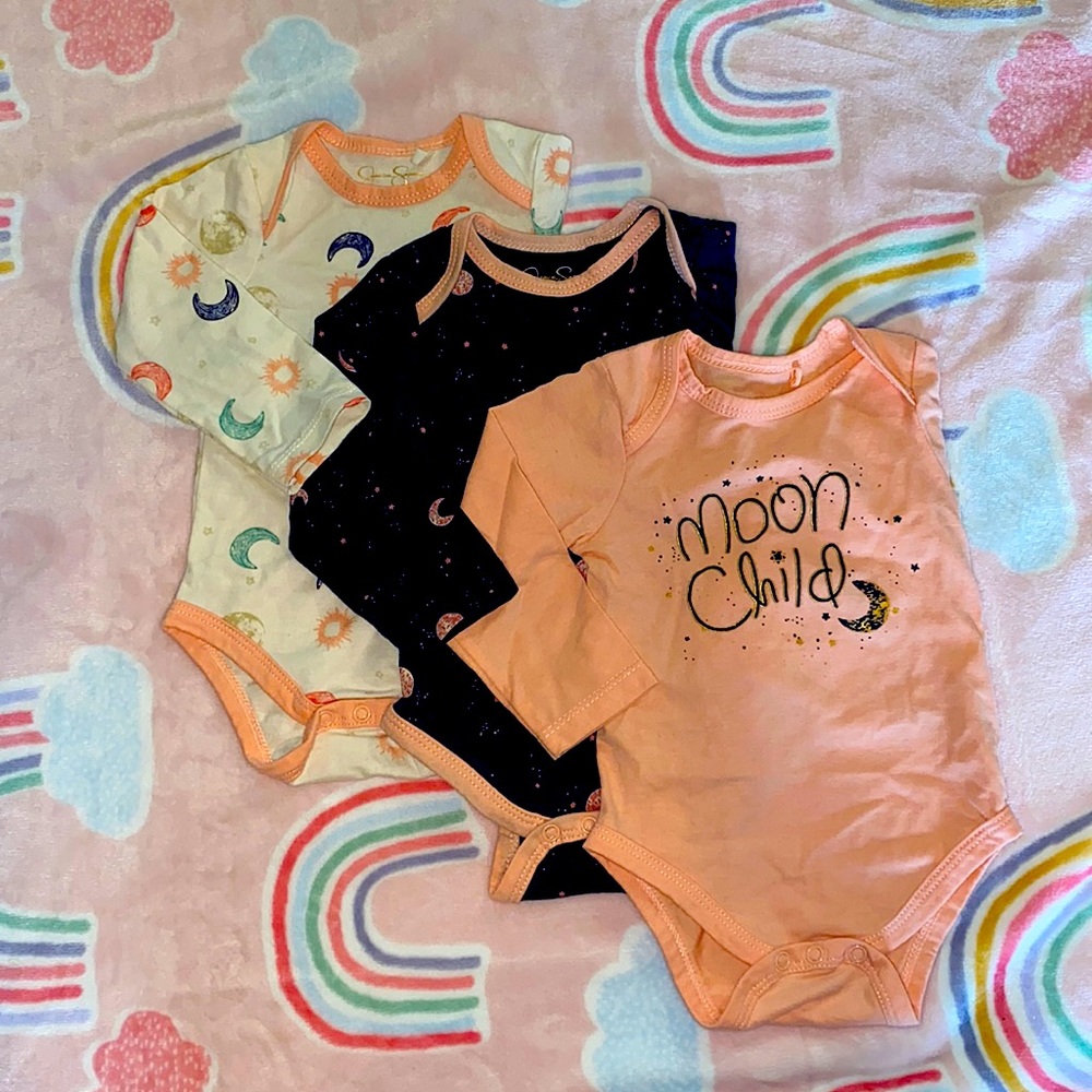 3 Adorable Jessica Simpson Onesies 6-9